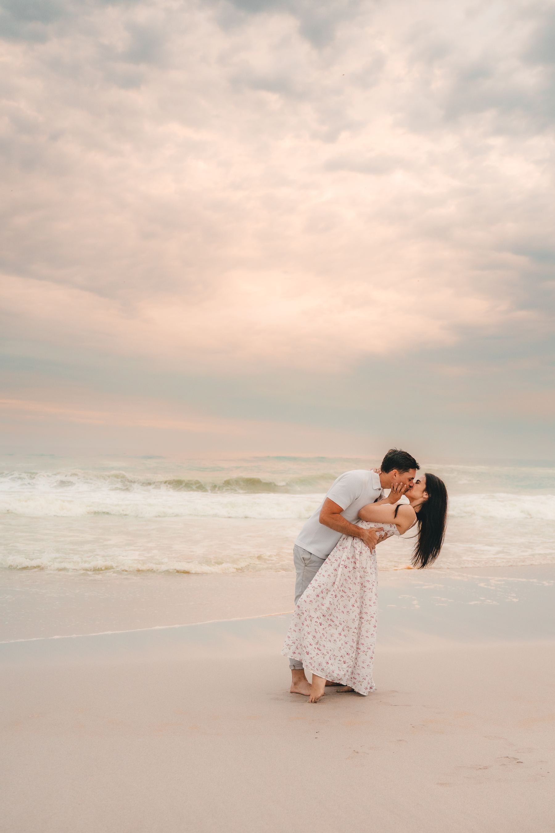 Reece and Jessie-Leigh on the beach